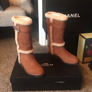 New Coach Belmont saddle boots today sale